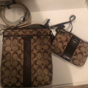 COACH CROSSBODY AND WALLET BUNDLE
